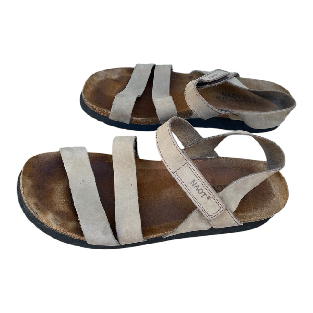 Naot Women's Stone Kayla Comfort Casual Flat Sandals 42 EU 11 US - Picture 2 of 9